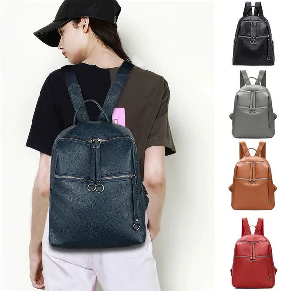 

Mini Backpack Women PU Leather Shoulder Bag for Teenage Girls Kids Multi-Function School Bag Female Phone Pouch Pack