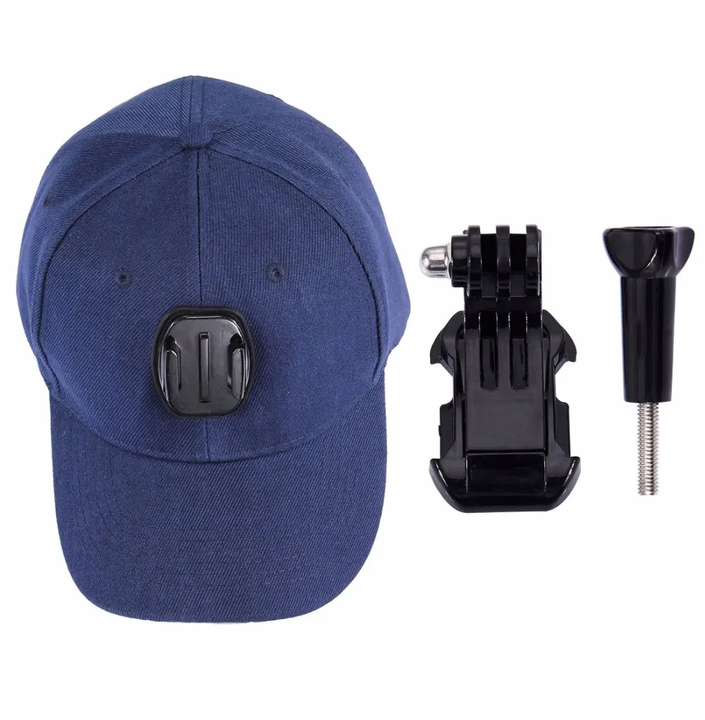 Canvas Baseball Hat Cap J-Hook Buckle Mount Screw for GoPro Hero5 4 Session Hero 5 4 3+ 3 2 Sjcam Xiaoyi (8)