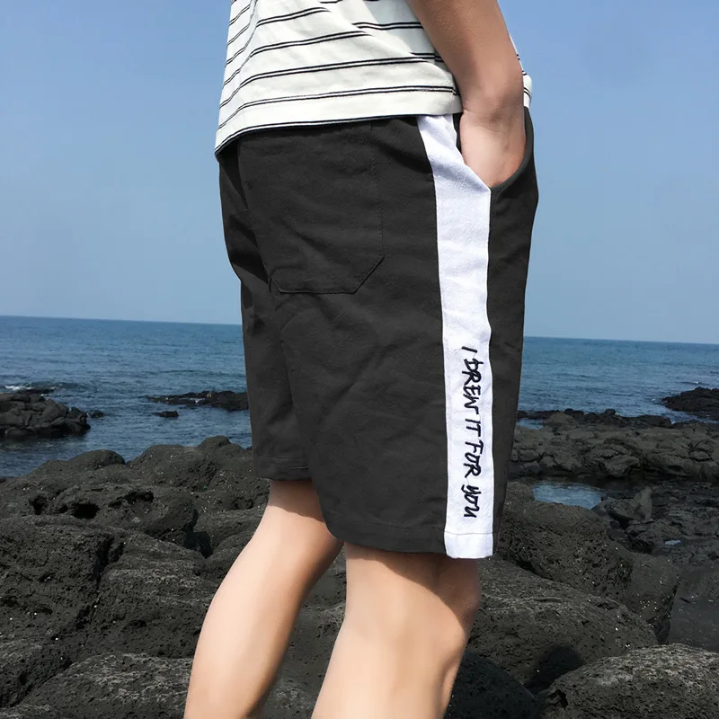 M-5XL мужские шорты летние новые короткие шорты Свободные повседневные модные пляжные шорты Мужская одежда размера плюс высокого качества - Цвет: K18707 black