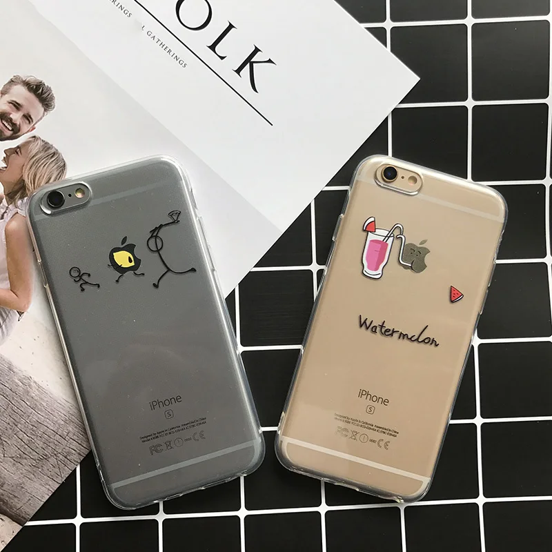 

For iphone 5 Case Soft TPU Silicone Cover Bumper On The For Apple iPhone 5 5S SE 6 6S 7 8 Plus Luxury Protective Shell