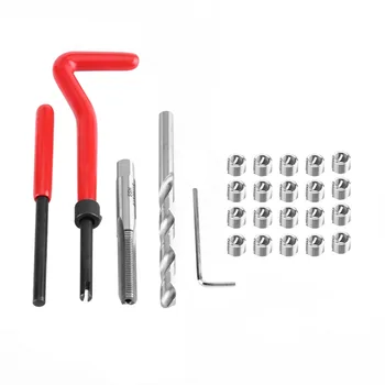 

25pcs Thread Repair Insert Kit Compatible Hand Tool Set for Auto Repairing M6 * 1.0 *8.0mm