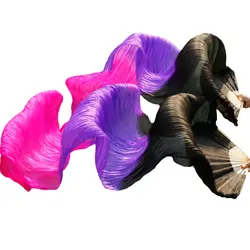 2018 Женский Высокое качество китайский шелк вуали танец вентиляторы пара Поклонники танца живота дешевые шелковые Горячая Распродажа