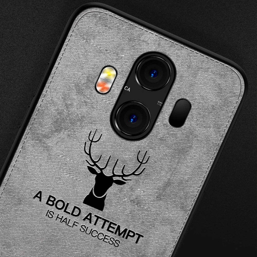 

Fabric Cloth Deer Phone Case For Huawei Mate 9 10 20 Pro P10 Plus P20 Pro Lite For Honor 9i 10 Lite 8X Max Play V10 Case