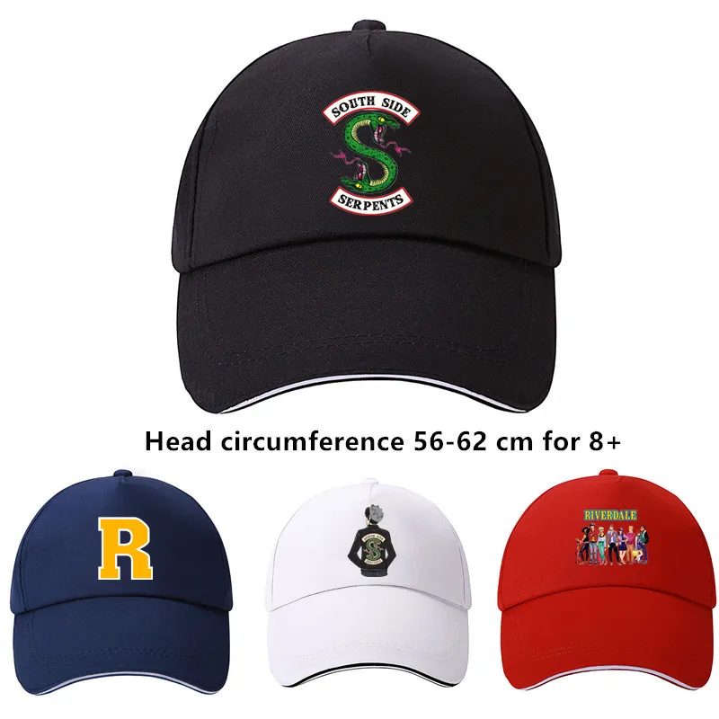 

RIVERDALE South side serpents cotton baseball cap hip hop hat cosplay street cap adjustable sun hat peaked cap for men and woman