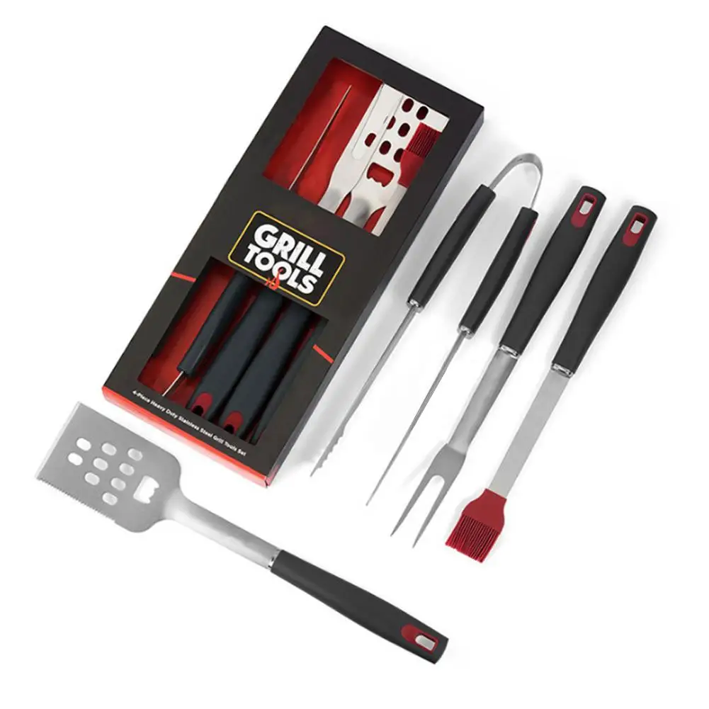 Stainless Steel BBQ Grill Tools Set Barbecue Grilling Utensils Outdoor