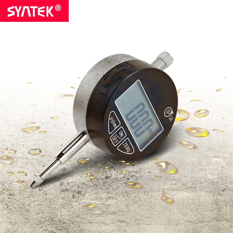 Диапазон индикаторов Syntek 0-12,7 мм 0,5 дюйма IP54 маслостойкие электронные цифровые индикаторы набора номера 0,01 мм цифровой циферблат Калибр метрический/дюймовый