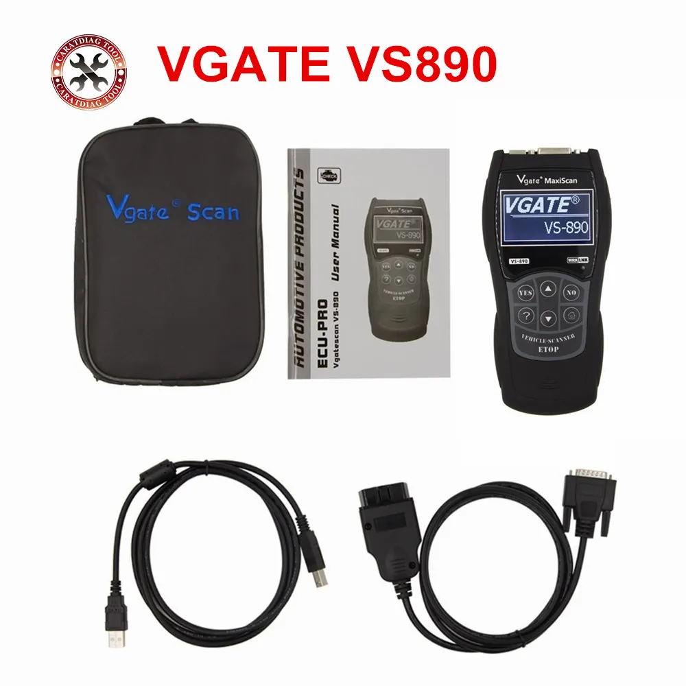 Vgate VS-450/VS890S/VS890 считыватель кода VAG Диагностический сканер Com сброс подушки безопасности ABS для автомобилей VAG