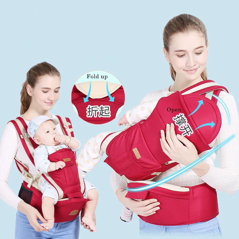 2019 Baby Carrier Infant Baby Hipseat Carrier Front Facing Ergonomic Kangaroo Baby Wrap Sling for Baby Travel 0-36M