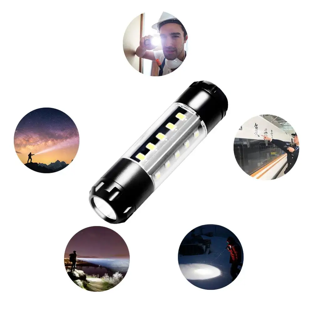 

PANYUE Wholesale 20PCS Super Bright XPE COB LED Torch Portable Travel LED Pocket Mini Flashlight use 1*14500 / 1*AA battery