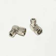 1 предмет; Новинка; штекер UHF штекер разъем Jack N ВЧ коаксиальный адаптер конвертер под прямым углом никелированный оптом