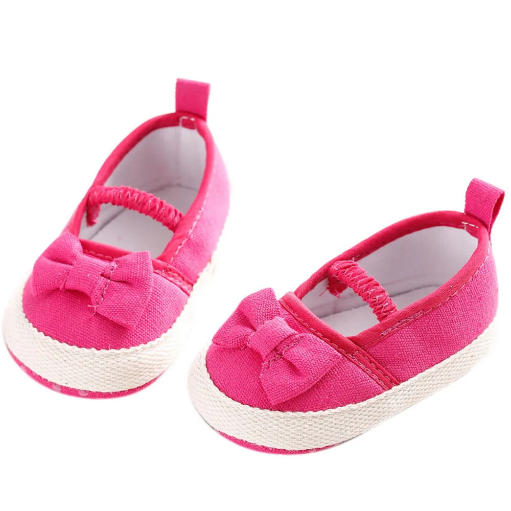 2018 Solid Baby Infant Kids Girl Soft Sole Crib Toddler Newborn Shoes