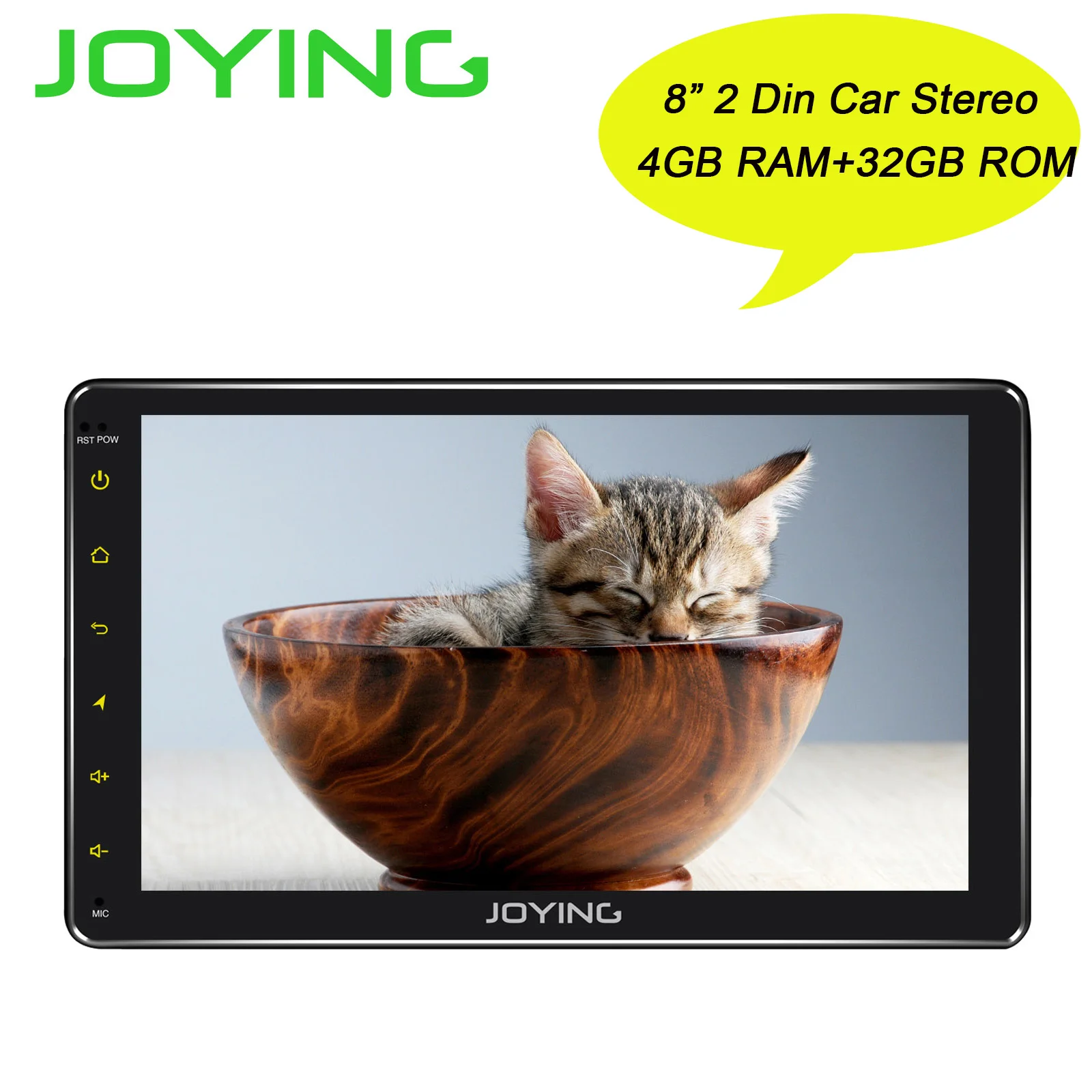 8 Core Joying 4G + 32G rom 2 Din Android 1 Универсальное автомобильное аудио плеер стерео радио с gps