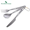 Boundless Voyage Outdoor Titanium Knife Fork Spoon Spork Chopsticks 3pcs Set Camping Tableware Cutlery ► Photo 1/5
