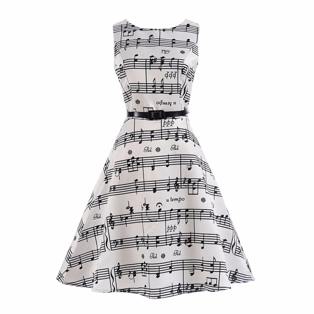 

Peridemes Princess Dress for 5-8 Years Girls Kid Child Girls Note Print Wedding Party Summer Princess Dress+Belt Clothes