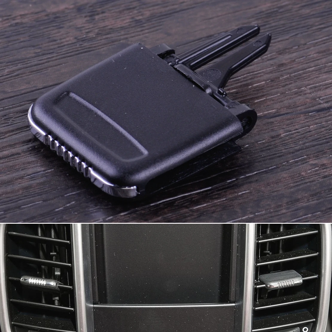 beler Black Air Conditioning A/C Air Vent conditioning card pad Outlet