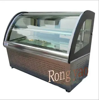 

0.9M desktop cake showcase stainless steel base display showcase and counter