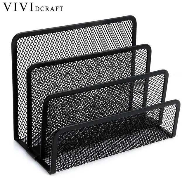 Craft Metal Desk Folder Magazine File Paper Holder Office Craft Metal Desk Folder Magazine File Paper Holder Office Desktop Tray Arquivo Organizador School Organizer Bookends