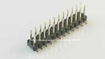 

100pcs 2x12 P 24 pin 2.54 mm SMT Pin Header Male dual row surface mount PCB Tin Rohs Reach two rows No locator peg cut by hand