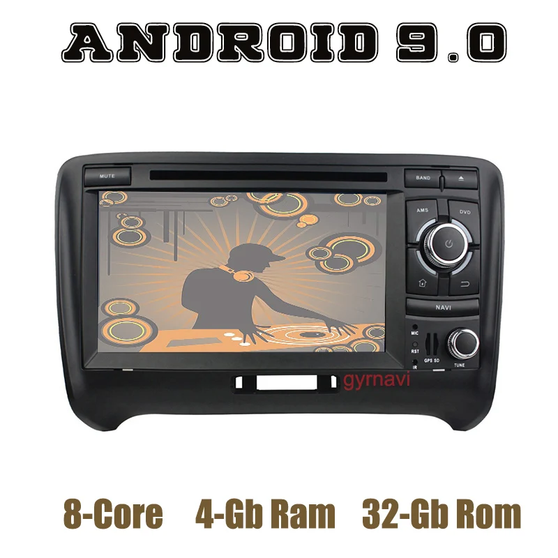 Android 9.0 Car DVD GPS Player for Audi TT 2006-2014 with dsp PX5 octa core 4+64GB Auto Stereo Headunit