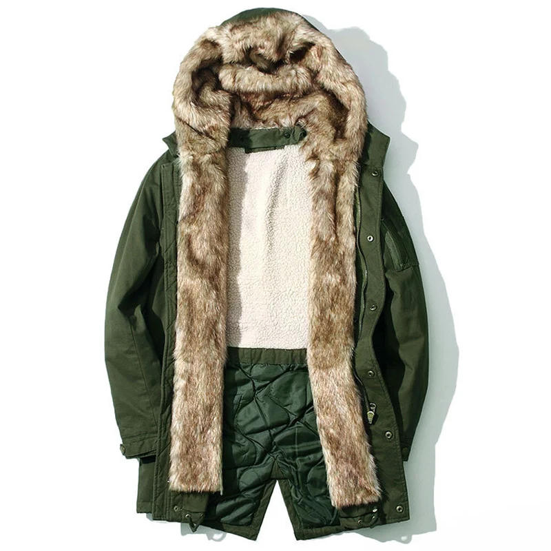 

New Arrival Winter Jacket Men Long Thick Warm Hooded With Fur Casual Brand Jacket jaqueta masculino Parka Overcoat Size M-3XL