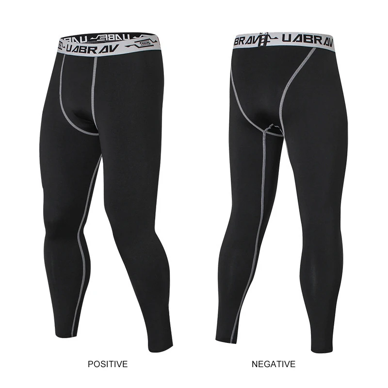 

OLOEY 2019 New Sports Tight Pants Basketball Quick-Drying Running Compression Pants Men'S Stretch Sweat-Absorbent Sports Pants