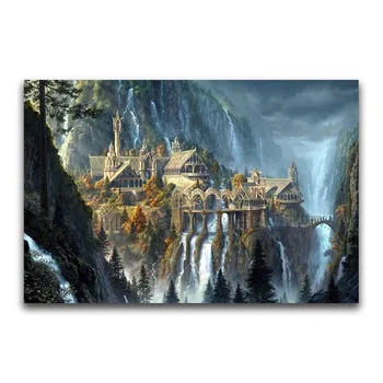 

Diy Diamond Painting Full Square Round Drill Stone Castle In The Hill Rhinestone Diamond Embroidery Paintings by number ZP-080