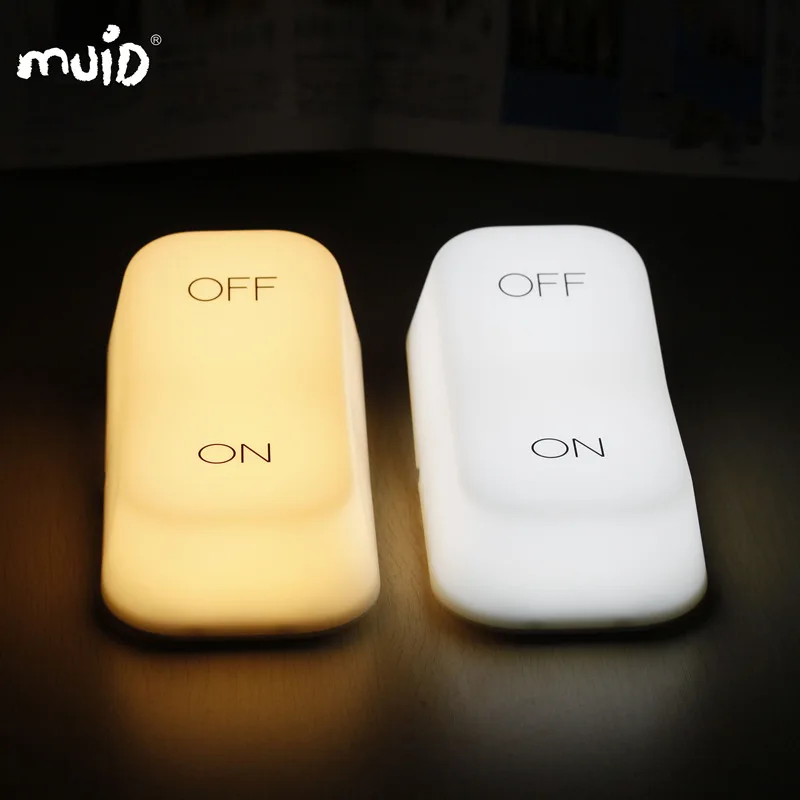 mud on off table lamp switch light charging LED night light gravity