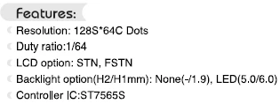 34PIN COG 12864 ЖК-дисплей Экран ST7565S контроллер 3,3 V оранжевый Подсветка