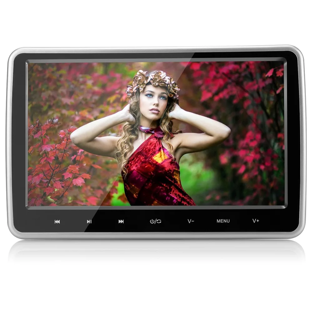 Тыква 10 1 ''Автомобильный подголовник dvd плеер 1024*600 HD TFT цифровой экран USB/SD HDMI