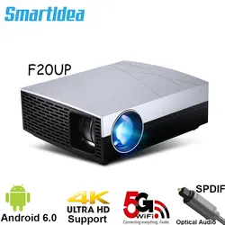 2019 Smartldea F20 Full HD 3D светодиодный проектор домашний кинотеатр Бимер вариант F20UP Android6.0 5G Wi-Fi Bluetooth HDMI 4 K AC3 SPDIF аудио