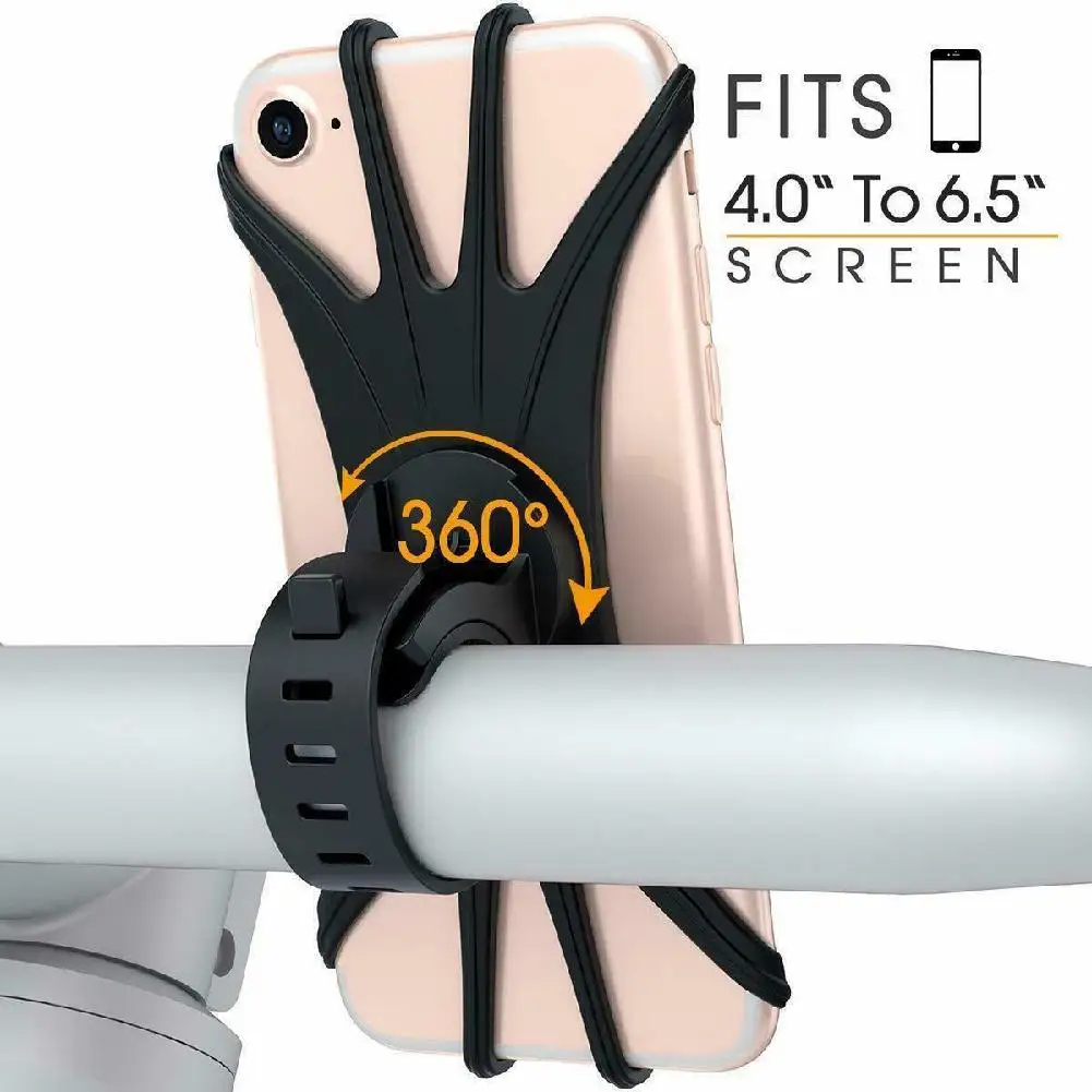 

Yiwa Phone Holder With Silicone Support Band For Iphone Samsung XIAOMI Universal Motorcycle MTB Bike Bicycle Handlebar Mount Holder for Cell Phone GPS