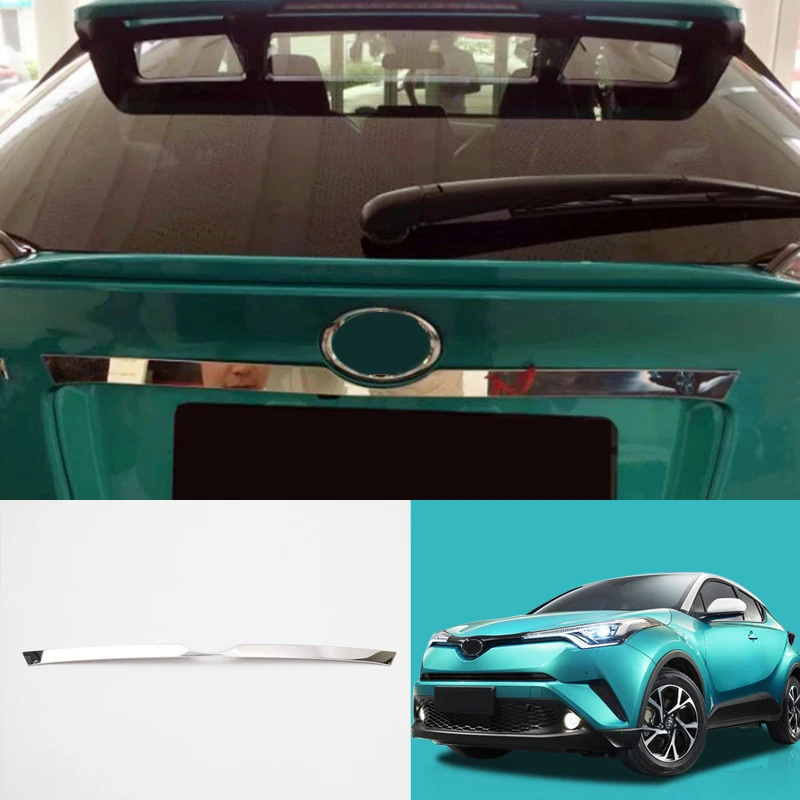 

2016 2017 2018 For Toyota C-HR Rear Boot Trunk Lid Molding Decor Strip Trim Stainless Steel 1pcs Car Styling