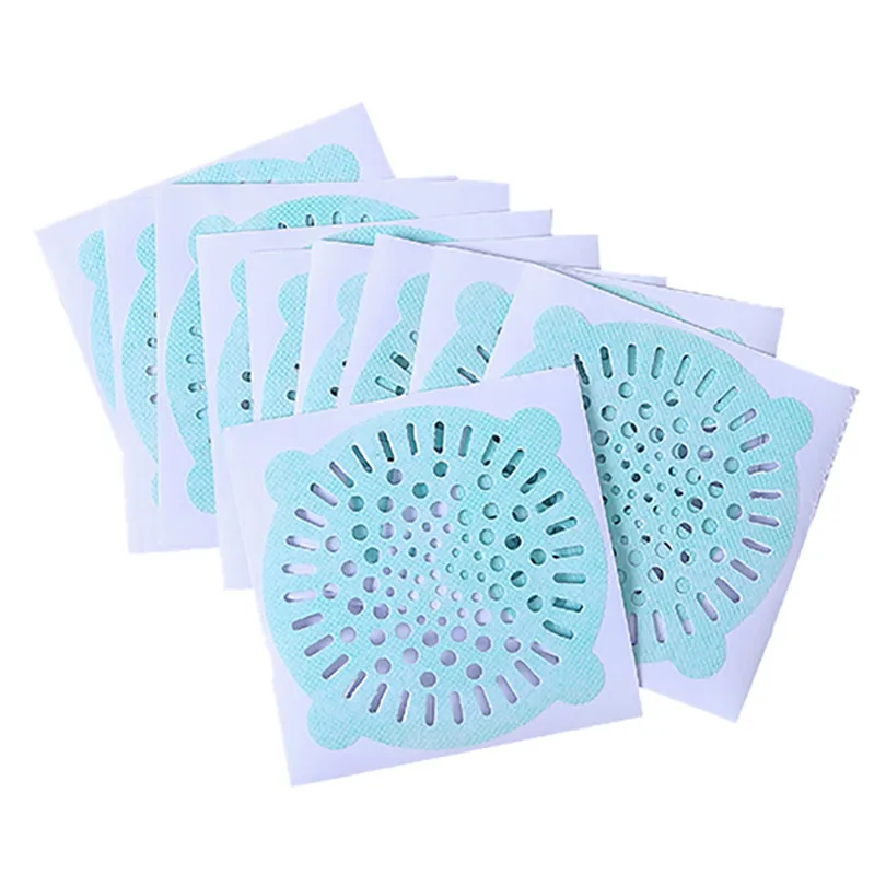 10pcs Floor Drain Cover Plug water filter Hair Catcher Strainer Bathroom One-time Hair Anti-blocking Floor Drain #25d18 (5)