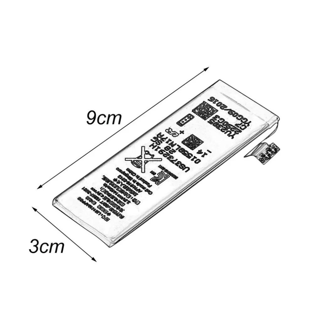 1440 мАч Высокая емкость встроенный литиевый аккумулятор для iPhone 5 запасная батарея для мобильного телефона для iPhone5 с бесплатными инструментами для ремонта
