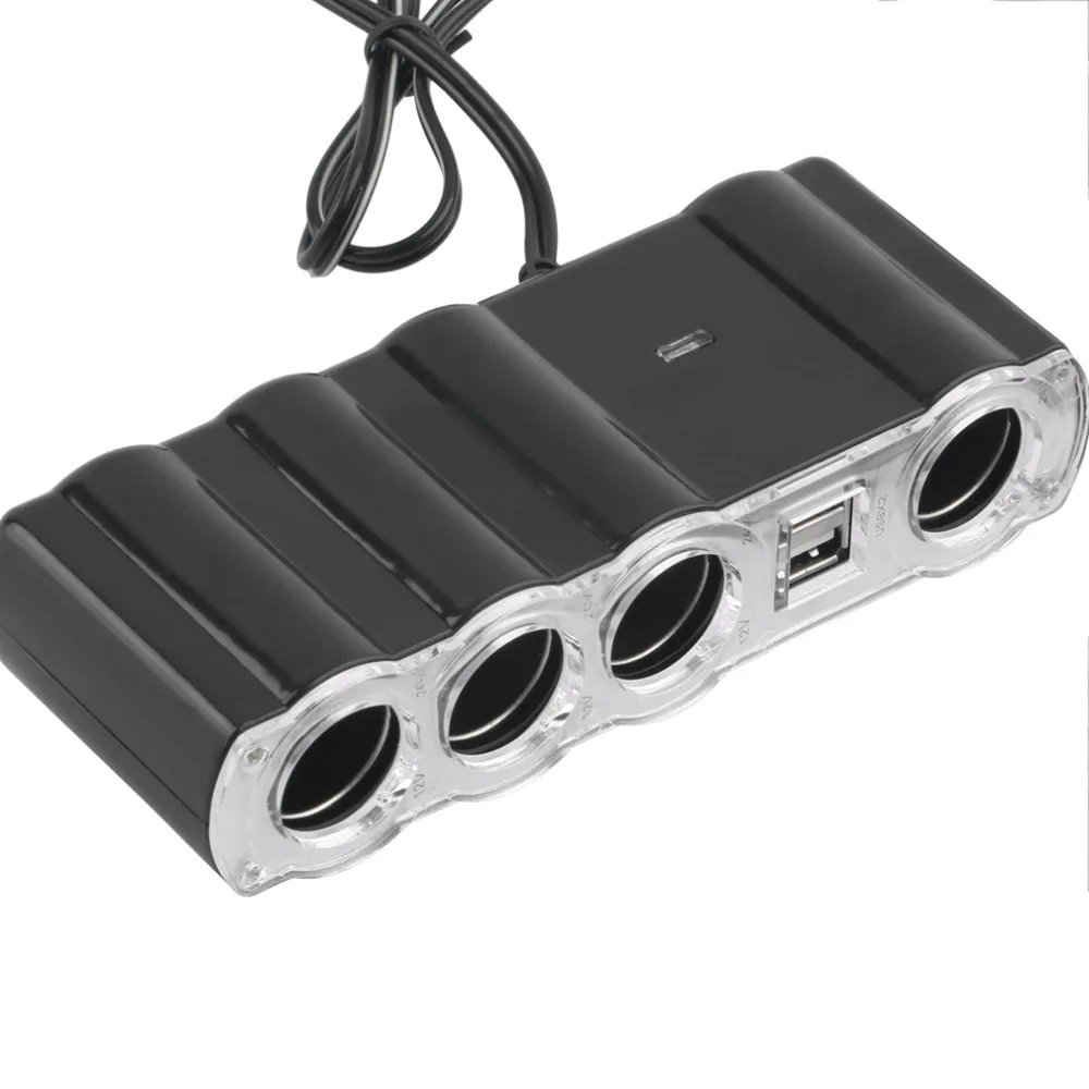 12V 24V 4 Way мульти гнездо Автомобильное зарядное устройство Автомобильная розетка
