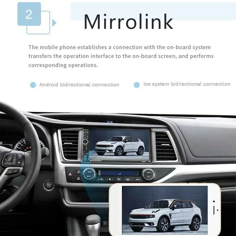 7 дюймов 2 DIN автомобильная навигация Bluetooth навигация Wifi Gps 2 Doppel Din MP3/MP4/MP5 со светлой камерой для Android 8,1