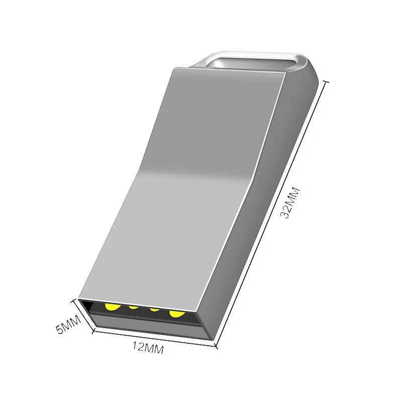 Мини миниатюрный флэш накопитель 4 ГБ 8 16 USB флеш 32 64 металлический Usb ключевой диск