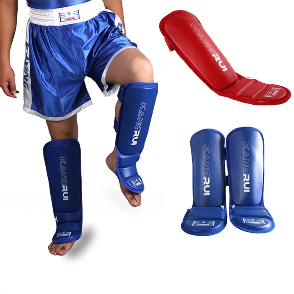 Boxing Pads Mytra Fusion Adult Shin Guards - For Boxing, MMA, Muay Thai, Martial Arts Training EVA Foam Ankle Protection Sparring Gear
