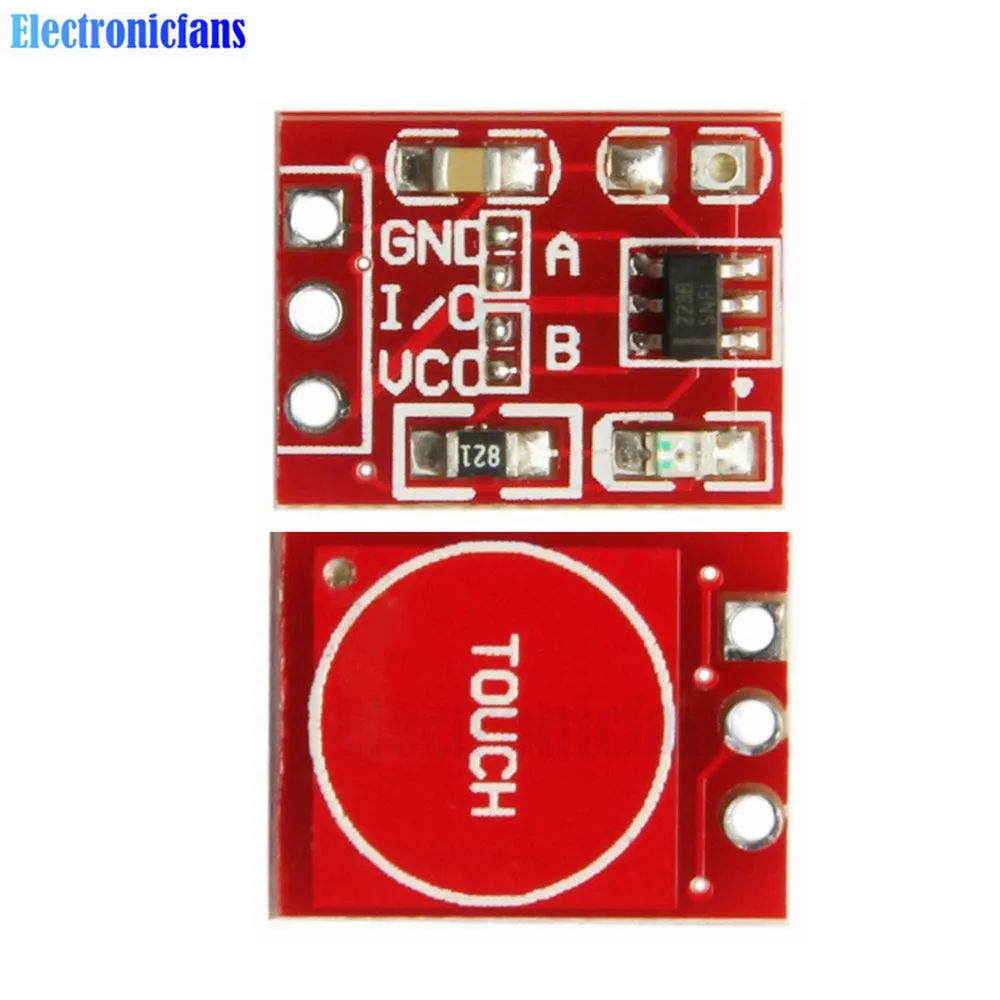 5 шт./лот TTP223 сенсорный ключ модуль переключателя сенсорная кнопка самоблокирующийся/без блокировки емкостные переключатели одноканальная кнопка