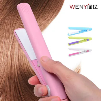 

The New Mini icon Ceramic Electronic Hair Straighteners Dry & Wet Professional Curler Styling Tools EU Plug