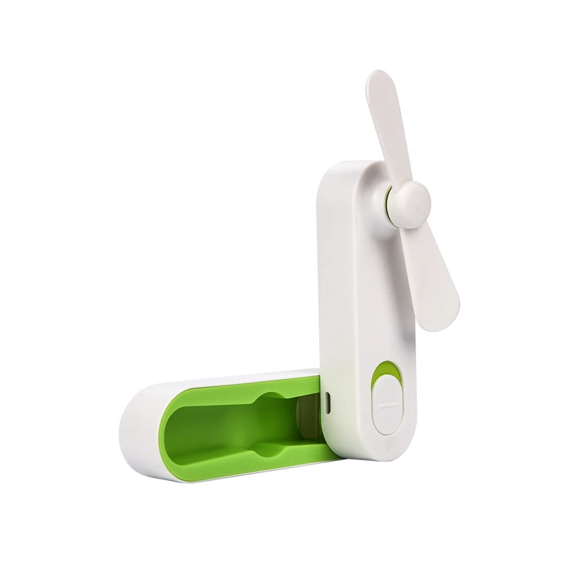 

Personal USB Rechargeable Handhold and Desktop Mini Fan with 2 Files Wind Speed Foldable Outdoor Cooling Fan For Office Home