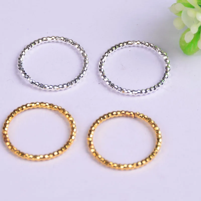 

Circle Charms Golden/Silver Metal Alloy Jewelry Making Charms Fit DIY Jewelry Making 50pcs 18mm 7112