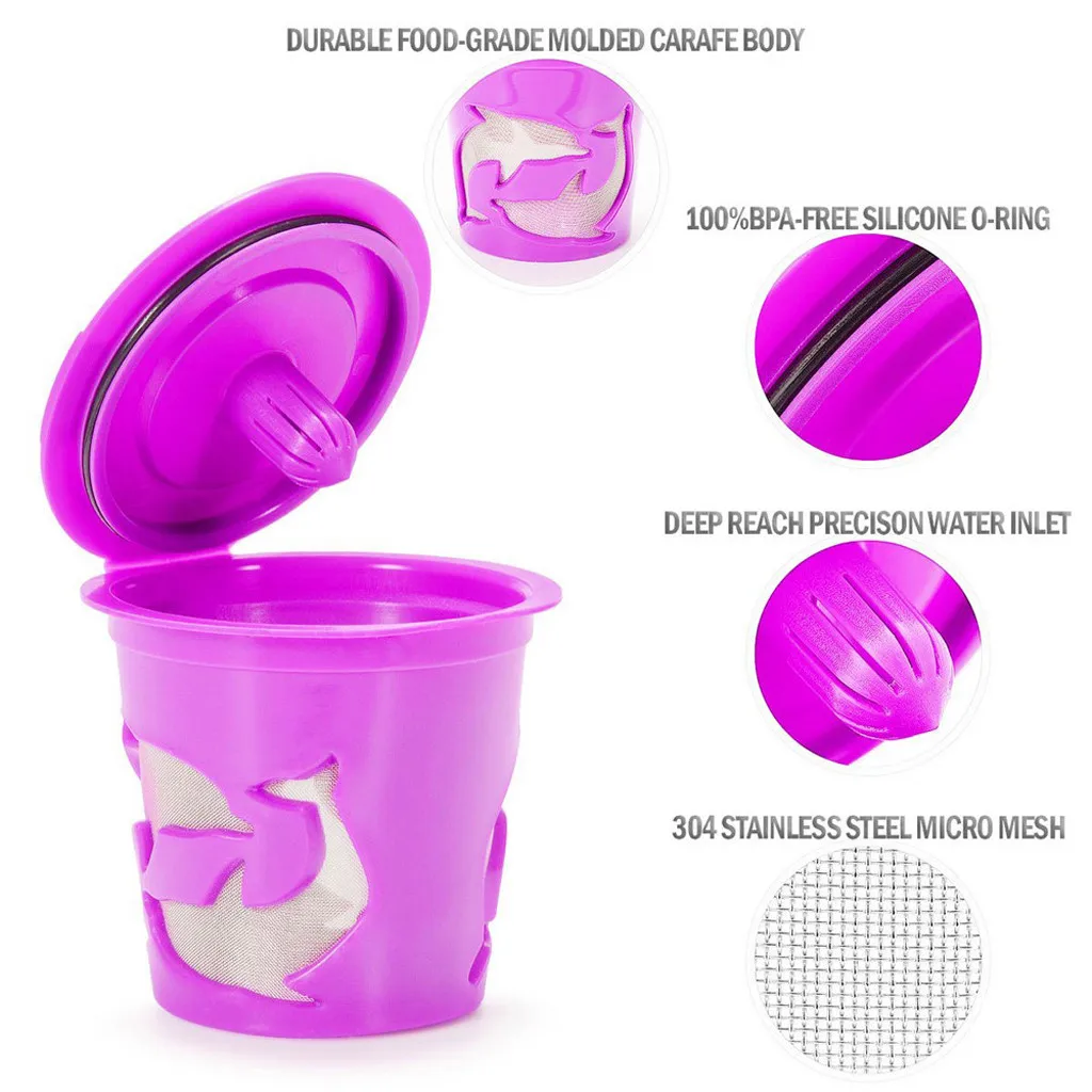 

Reusable Coffee Filters Replacement Filter Stainless Mesh Filter for Keurig 2.0 dolce gusto reusable cafe dolci gusto capsule