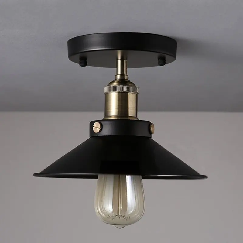 Ceiling Lights Vintage Ceiling Lamp Industrial Retro Style Lamparas De Techo For Bedroom Home Lighting E27 Lamp Head Fixture