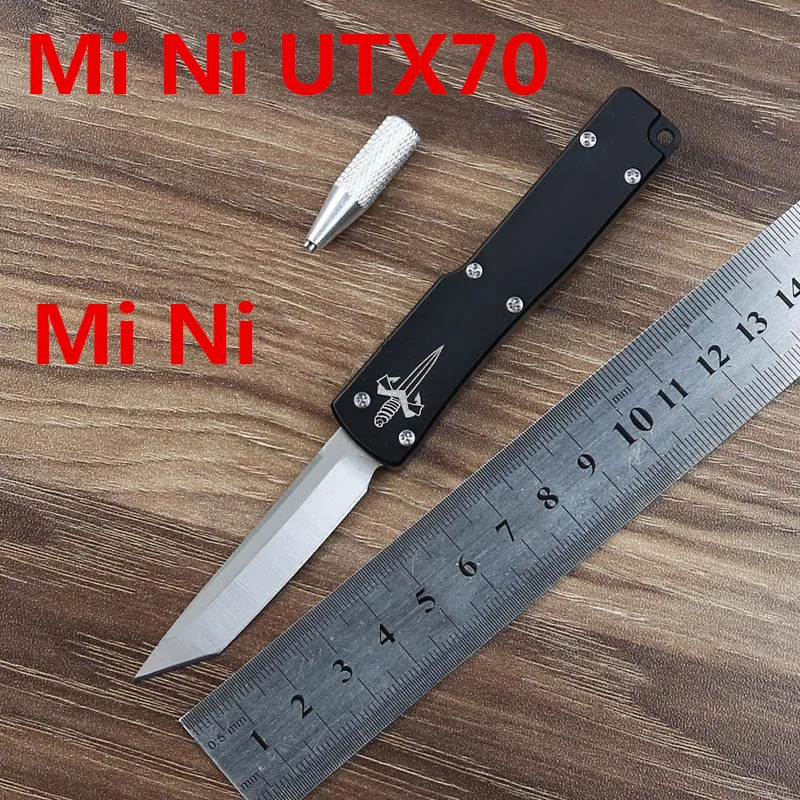 RIUU MINI UTX70 D2 лезвие с алюминиевой ручкой для кемпинга выживания на открытом