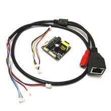 Input 48V 38*38mm cctv ip camera poe module PCB board output DC12V with IP cable