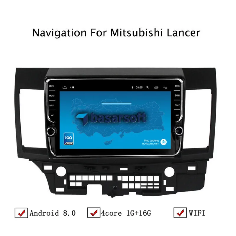 10 1 &quotAndroid 8 Автомобильный gps навигатор для Mitsubishi Lancer 2007 2008 2009 2010 2011-2015
