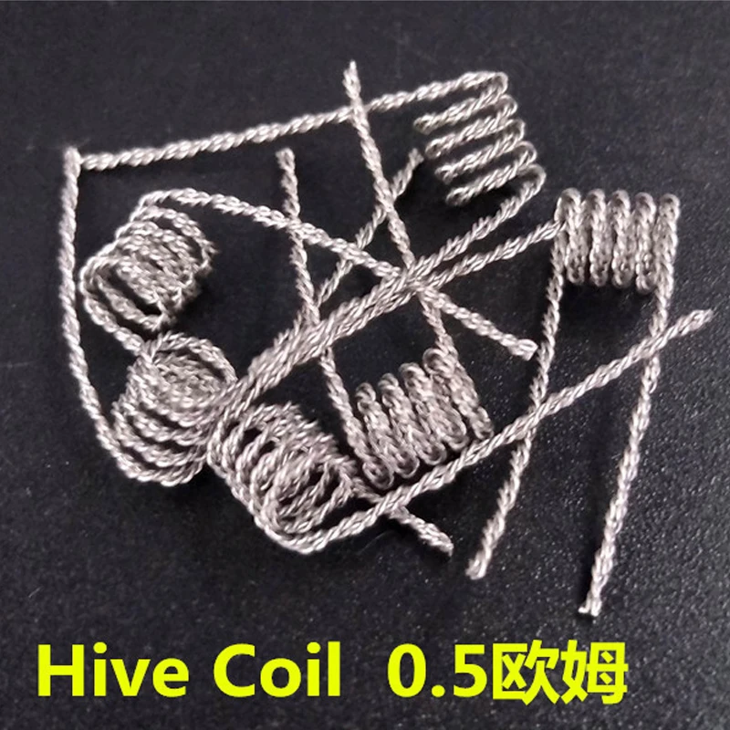 

CYAN Alien Clapton Coil Flat Twisted Fused Clapton Quad Tiger Heating Wire Vape Resistance Premade Coil Prebuilt Coil