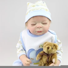 50CM Reborn Baby Boy Dolls 100% Silicone Body Full Handmade Bonecas Can Enter Water High Quality Life Like Baby Doll Kids Toys