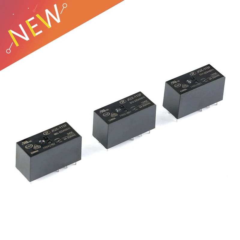 2 шт. реле JQX-115F-005-1ZS3 JQX-115F-012-1ZS3 JQX-115F-024-1ZS3 8A 8PIN 2 набор преобразования